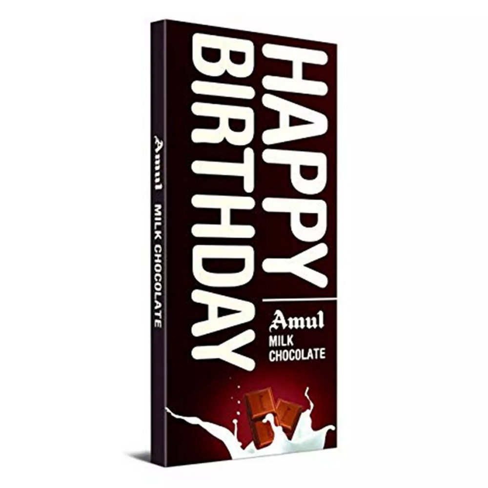 Amul Milk Chocolate Happy Brithday 150g Sinin