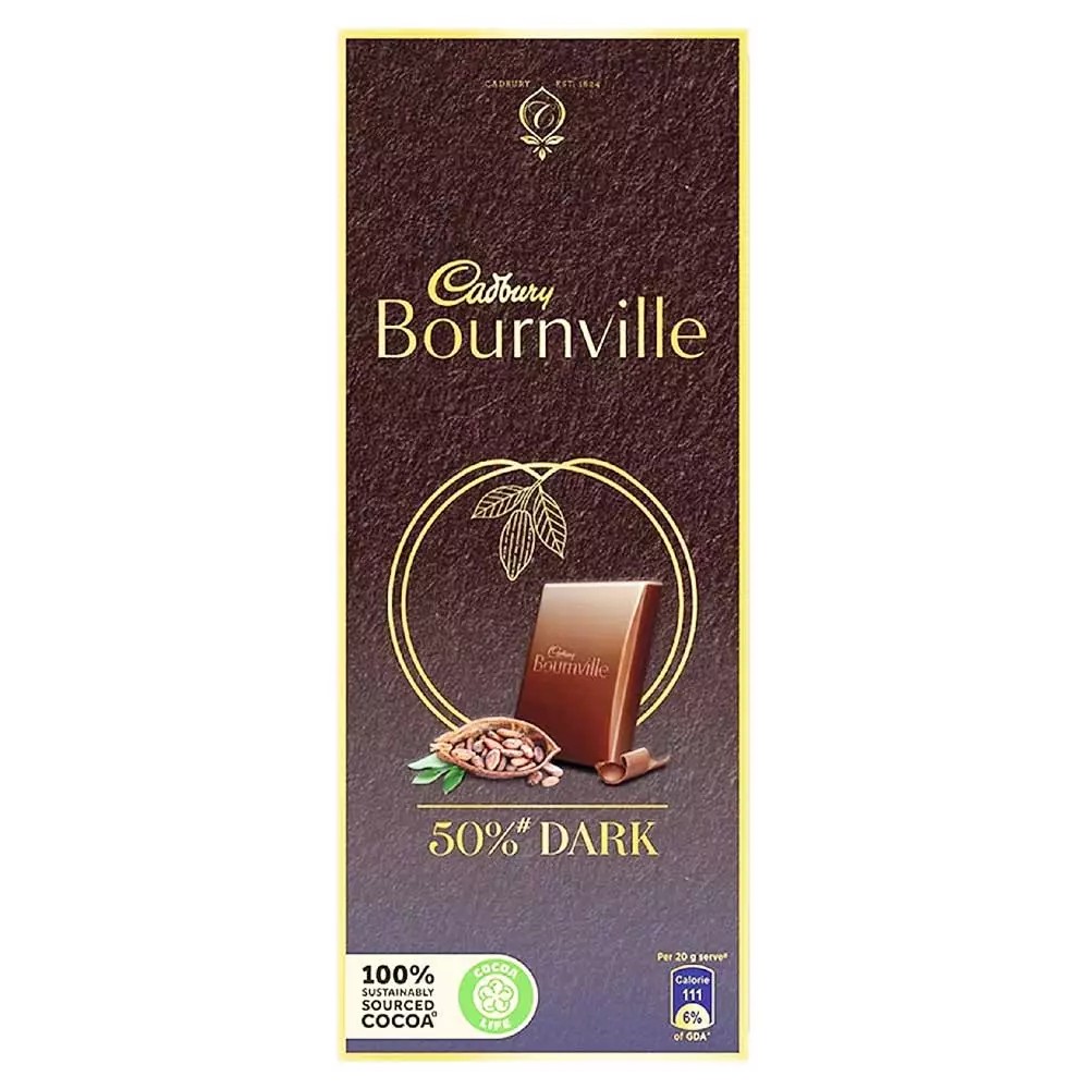 Cadbury Bournville 50 Dark Chocolate 80g Sinin