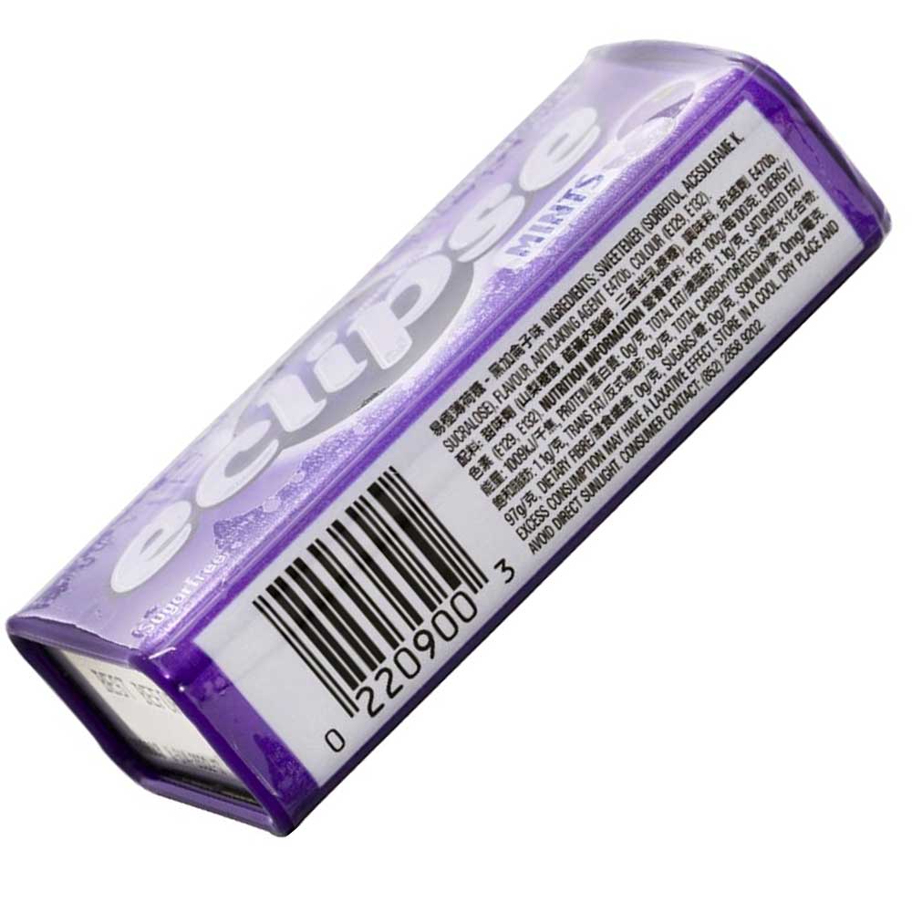 Wrigley's Eclipse Mints Blackcurrant Flavored Sugar Free 35g Sinin