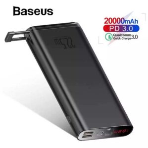 Baseus 22.5W 20000mAh LED Digital Display Quick Charge 3.0 Type-C Power Bank bd