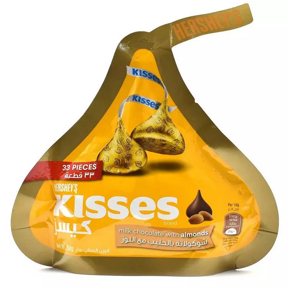 Hershey's Kisses Milk Chocolate with Almond 150g | Sinin