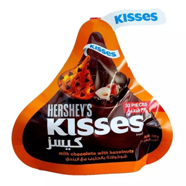 Hershey's Kisses Milk Chocolate with Hazelnuts 150g | Sinin