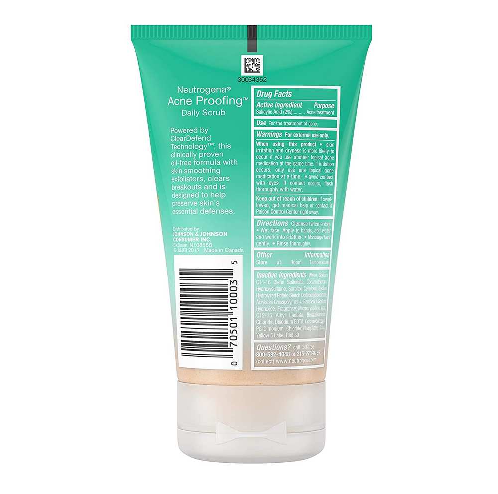 Neutrogena Acne Proofing Daily Facial Scrub with Salicylic Acid Acne