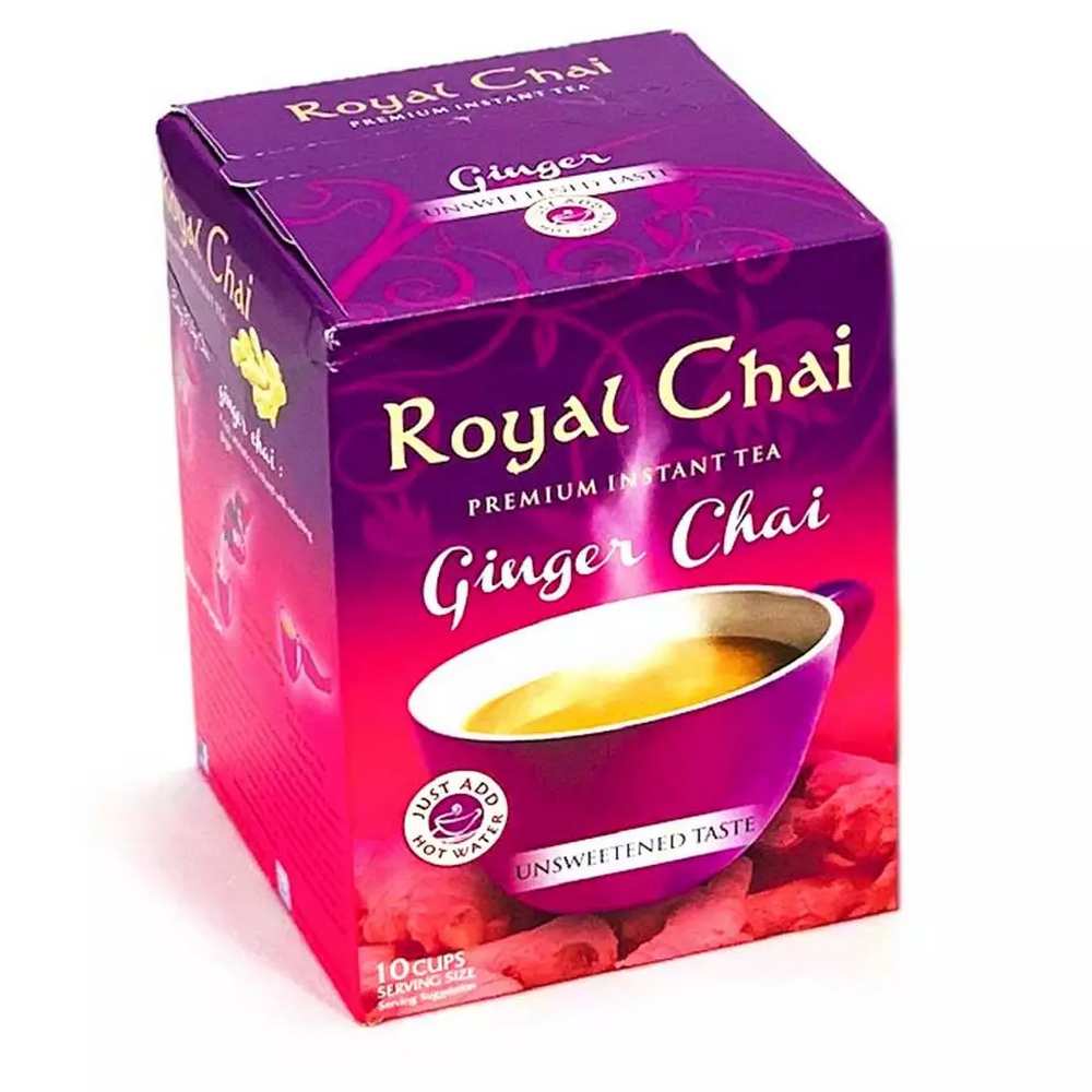 Royal Chai Premium Instant Tea Ginger Unsweetened 180g Sinin