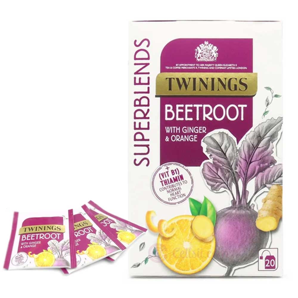 Twinings Superblends Beetroot with Ginger & Orange Tea Sinin