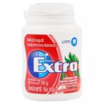 Wrigley’s Extra Strawberry Flavour Sugar Free Chewing Gum Bottle 56g