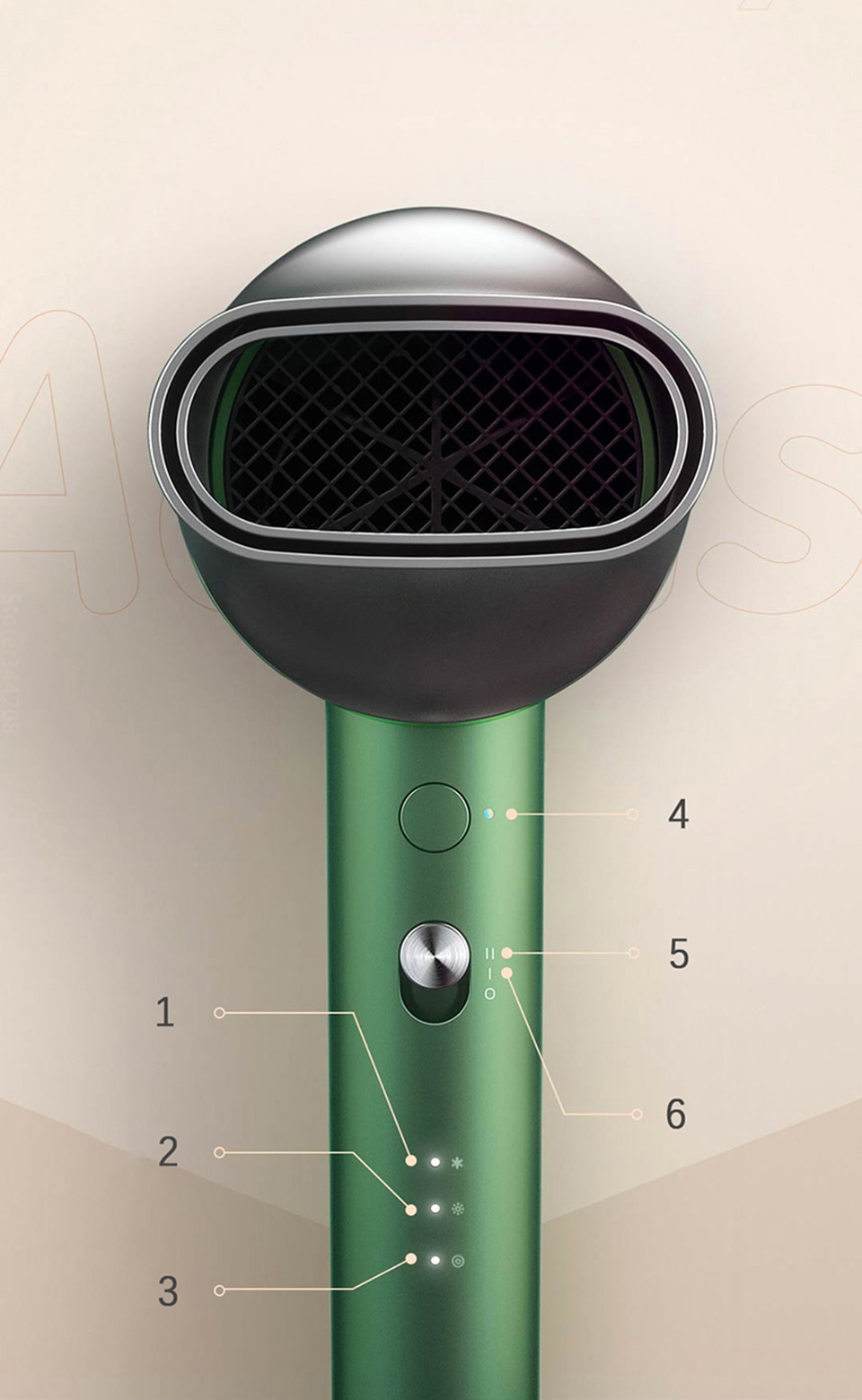 Xiaomi SHOWSEE A5-R G Anion Negative Ion Hair Dryer | Sinin