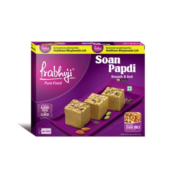 Haldiram Prabhuji Elaichi Soan Papdi 500g bd