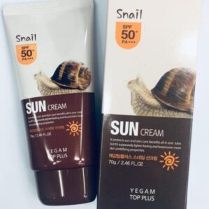 Yegam Top Plus Snail Sun Cream SPF50+PA+++ 70g price in bd