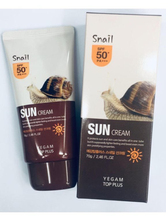 Yegam Top Plus Snail Sun Cream SPF50+PA+++ 70g price in bd