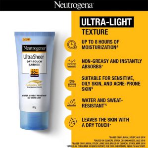 Neutrogena Ultra Sheer Dry-Touch Sunblock SPF50+ PA++++ 80g - Image 4