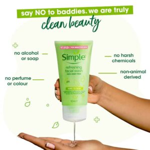 Simple Kind to Skin Refreshing Facial Wash 150ml - Image 3