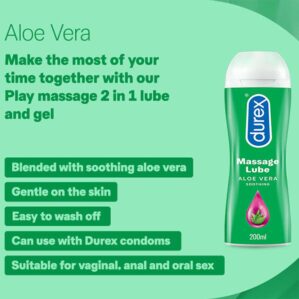 Durex Lube Aloe Vera Massage & Lubricant Gel 200ml - Image 2