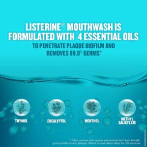 Listerine Cool Mint Mouthwash 500ml - Image 3