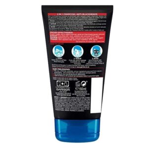 Garnier Pure Active 3-in-1 Charcoal Blackhead Mask Wash Scrub bd