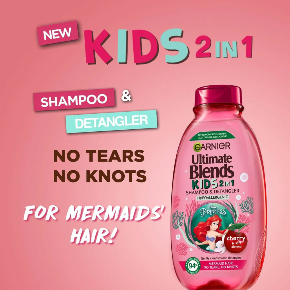Garnier Ultimate Blends Kids 2 In 1 Shampoo & Detangler (1)