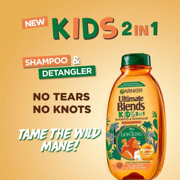 Garnier Ultimate Blends Kids 2 In 1 Shampoo & Detangler