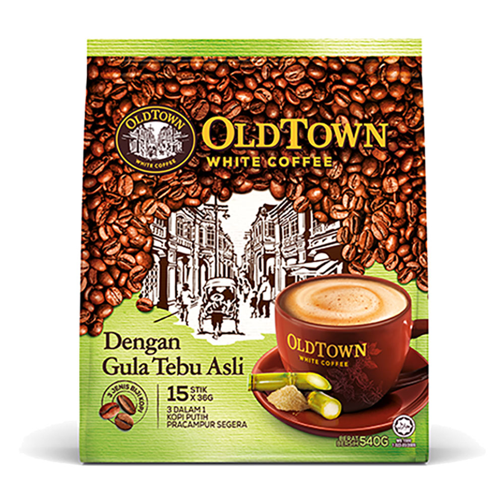 Old Town White Coffee with Natural Cane Sugar 540g (1)