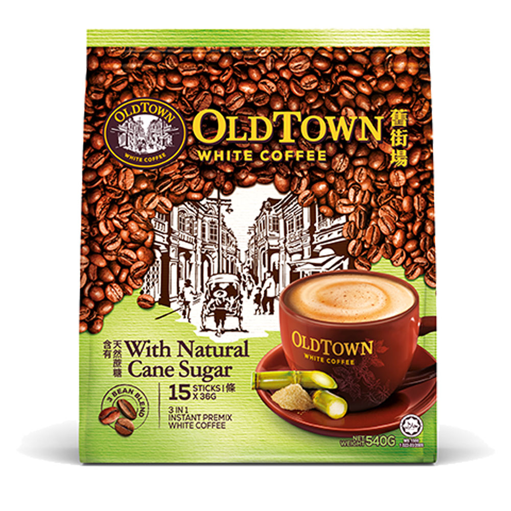 Old Town White Coffee with Natural Cane Sugar 540g (2)