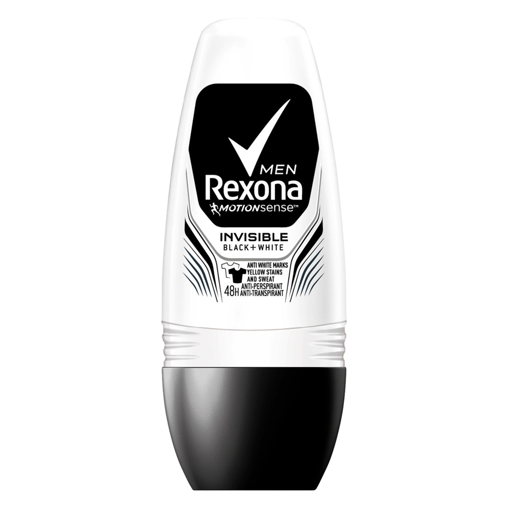 Rexona Men Motionsense Invisible Black+White Roll On 50ml | Sinin