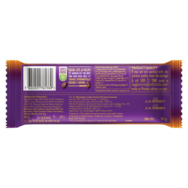 Cadbury Dairy Milk Silk Hazelnut Chocolate