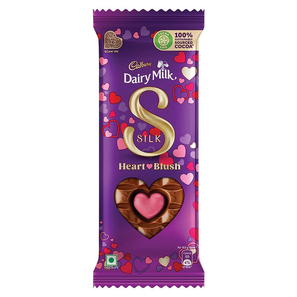 Cadbury Dairy Milk Silk Heart Blush Chocolate Bar (1)