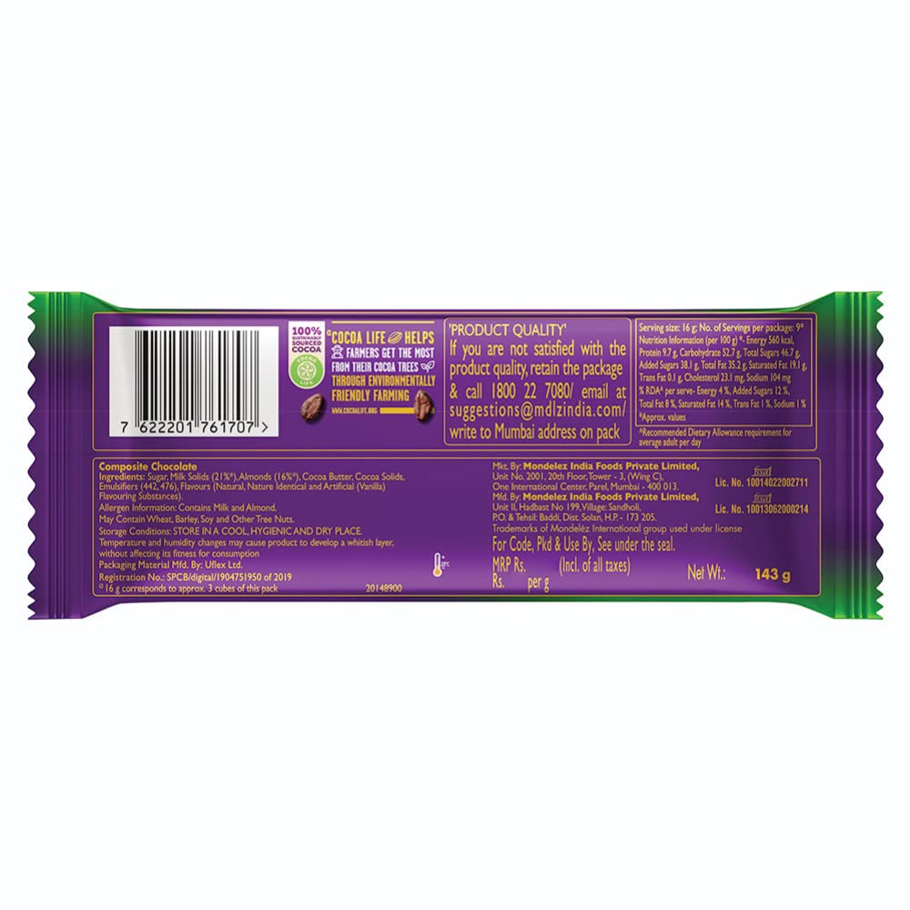 Cadbury Dairy Milk Silk Roast Almond Chocolate  (2)