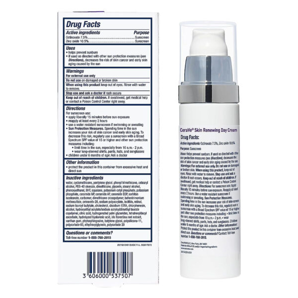 CeraVe Skin Renewing Day Cream with Broad Spectrum SPF30