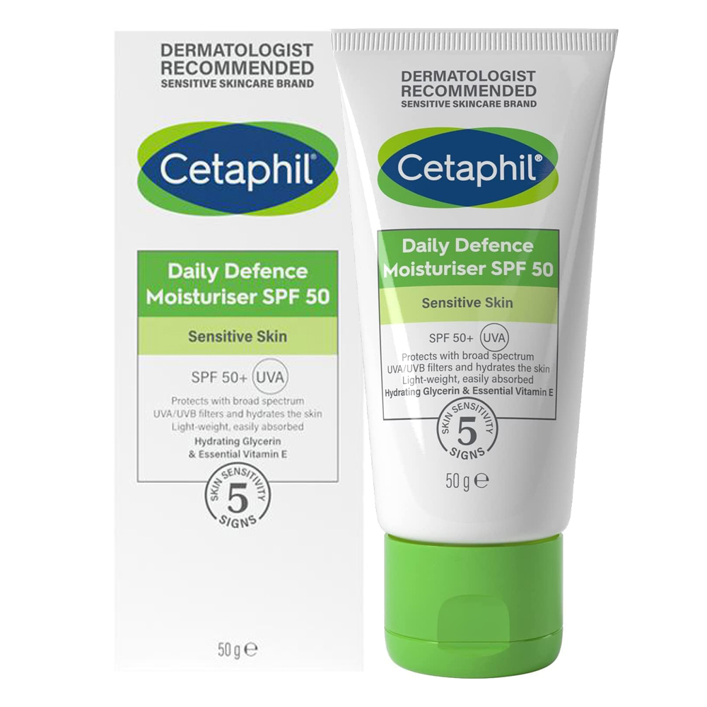 Cetaphil Daily Defence Moisturiser with SPF 50+ Day Cream 50g