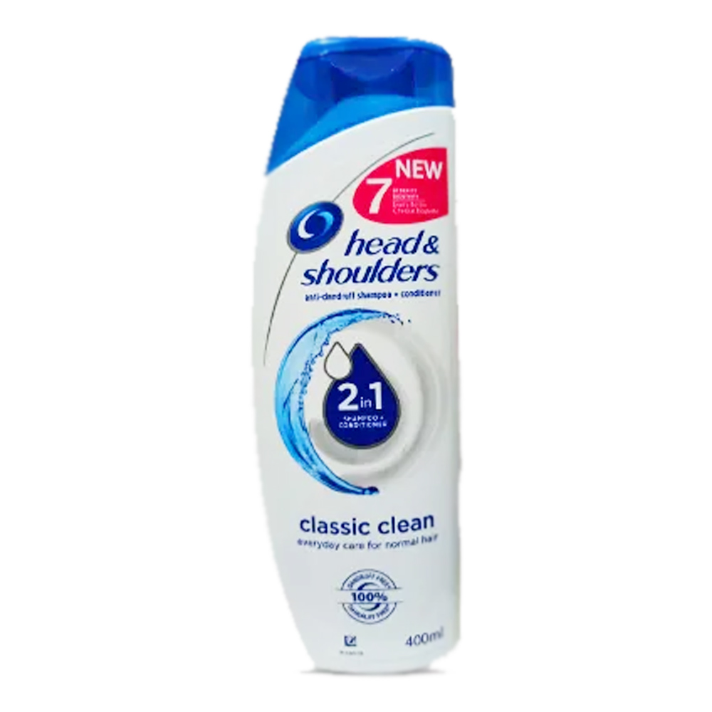 Head & Shoulders Classic Clean 2 in 1 Shampoo + Conditioner 400ml