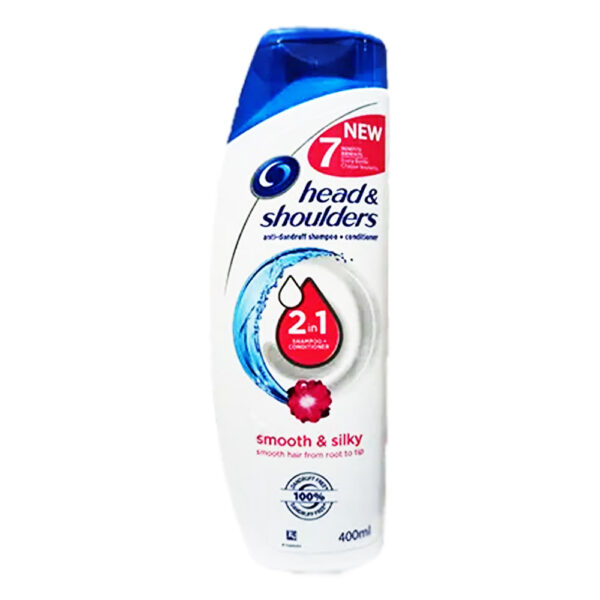 Head & Shoulders Smooth & Silky Anti-Dandruff 2 in 1 Shampoo + Conditioner 400ml