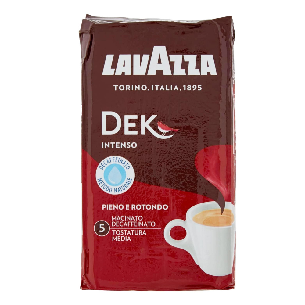 Lavazza Dek Intenso Decaffeinated Ground Coffee 250g