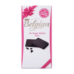 Belgian No Sugar Added Dark Chocolate Bar 