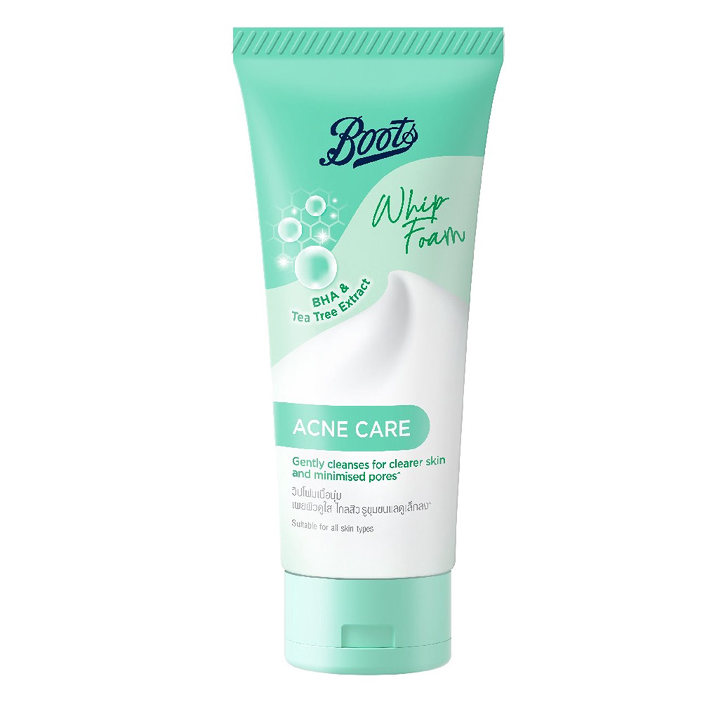 Boots Whip Foam Acne Care Face Wash 100ml (1)