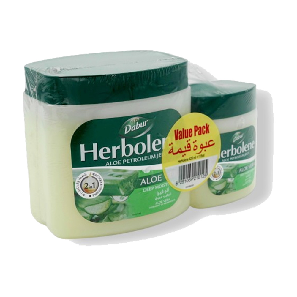 Dabur Herbolene Aloe Vera Petroleum Jelly 425ml + 115ml | Sinin