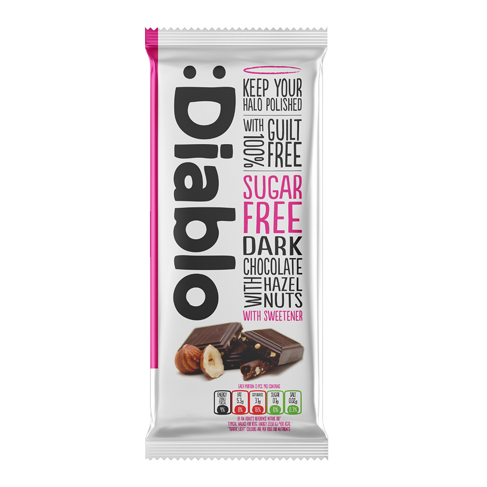 Diablo Sugar Free Dark Chocolate with Hazelnuts