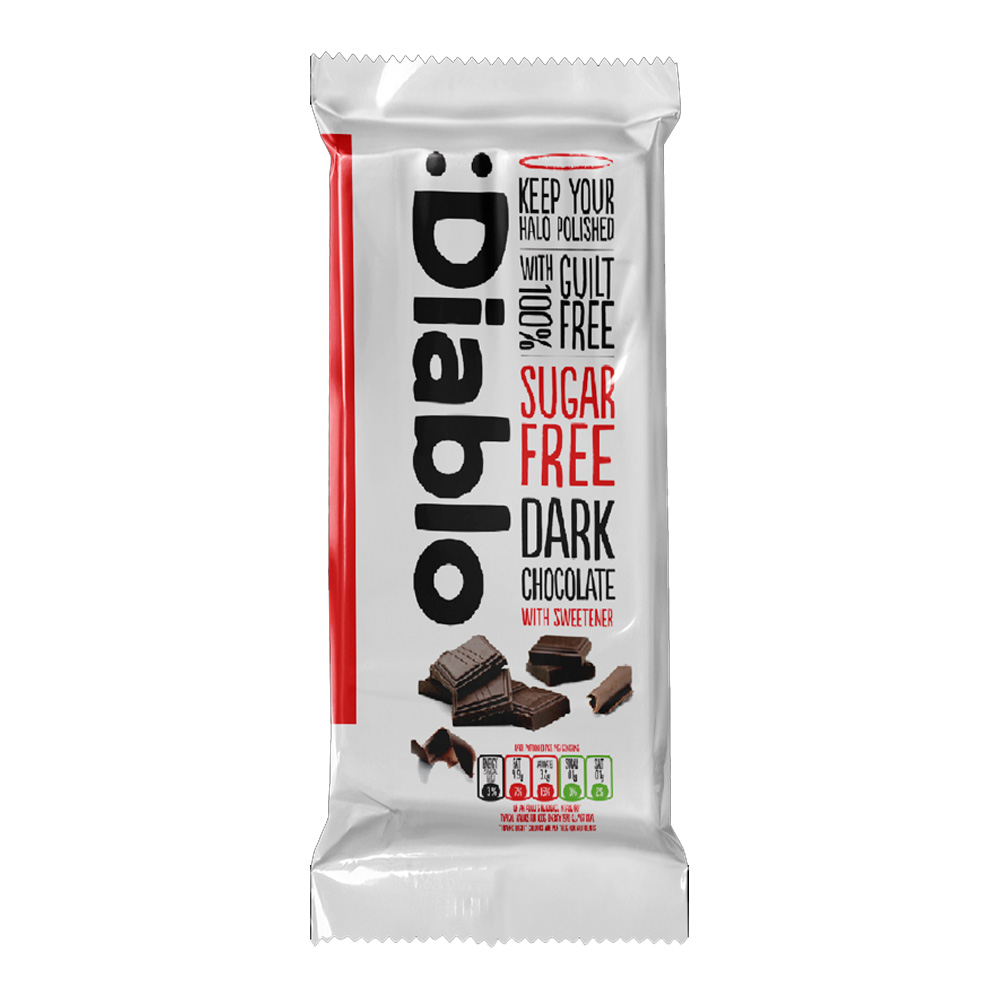 Diablo Sugar Free Dark Chocolate With Sweetener 85g Sinin Diablo Sugar Free Dark Chocolate With Sweetener 85g Sinin
