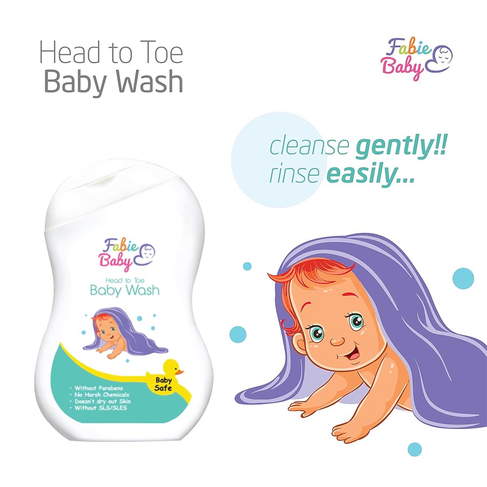 Fabie Baby Head to Toe Body Wash 200ml (3)