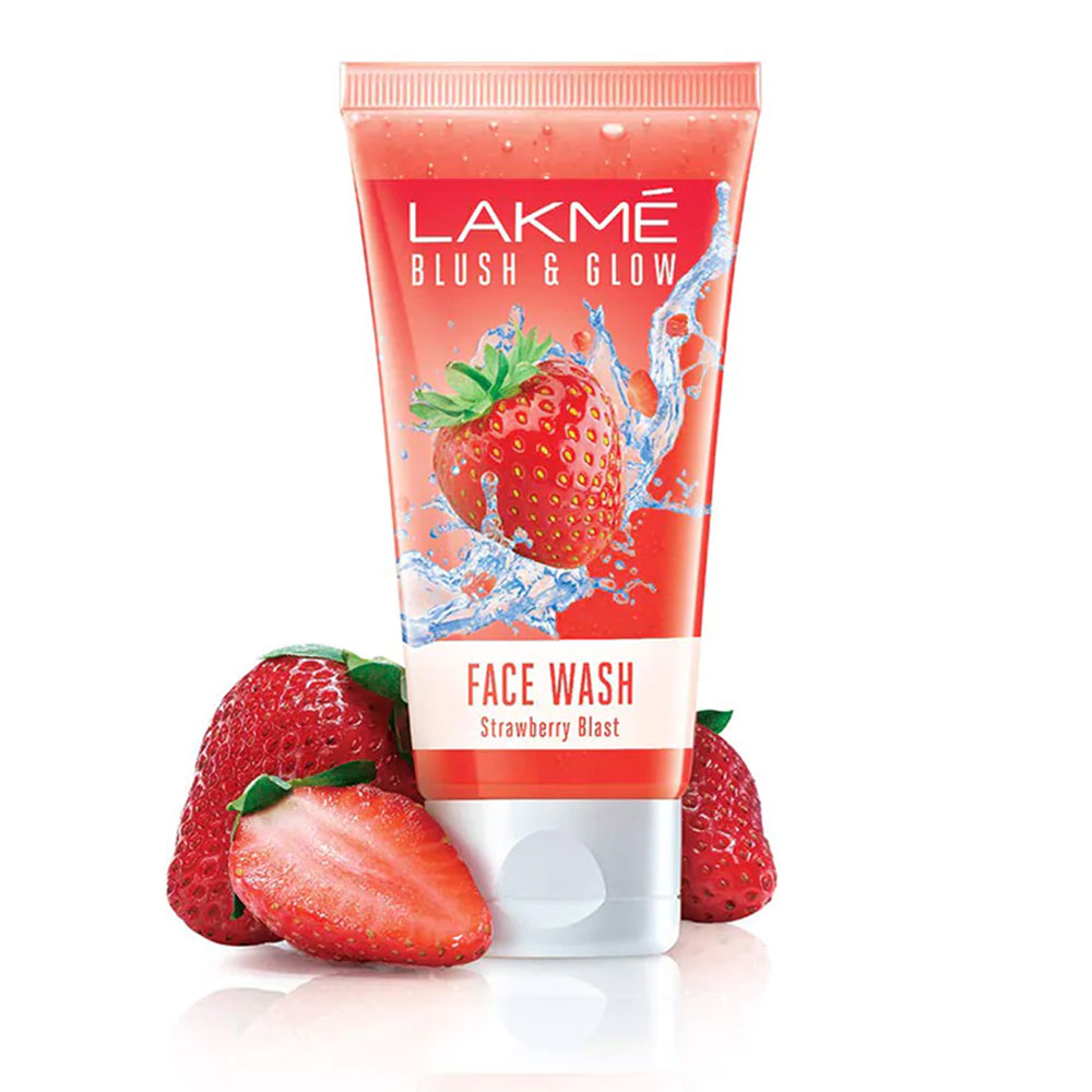 Lakme Blush and Glow Gel Strawberry Blast Face Wash