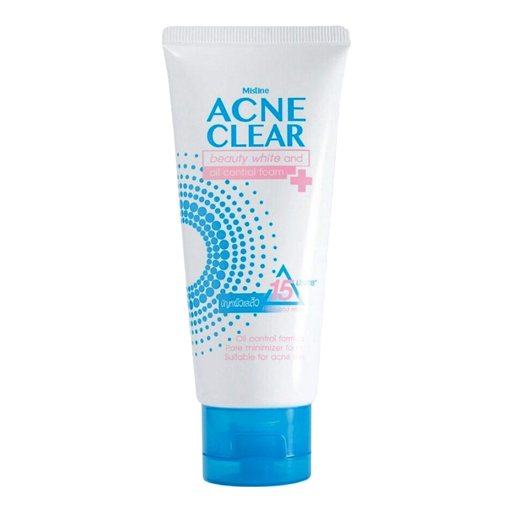 Mistine Acne Clear Beauty White & Oil Control Facial Foam