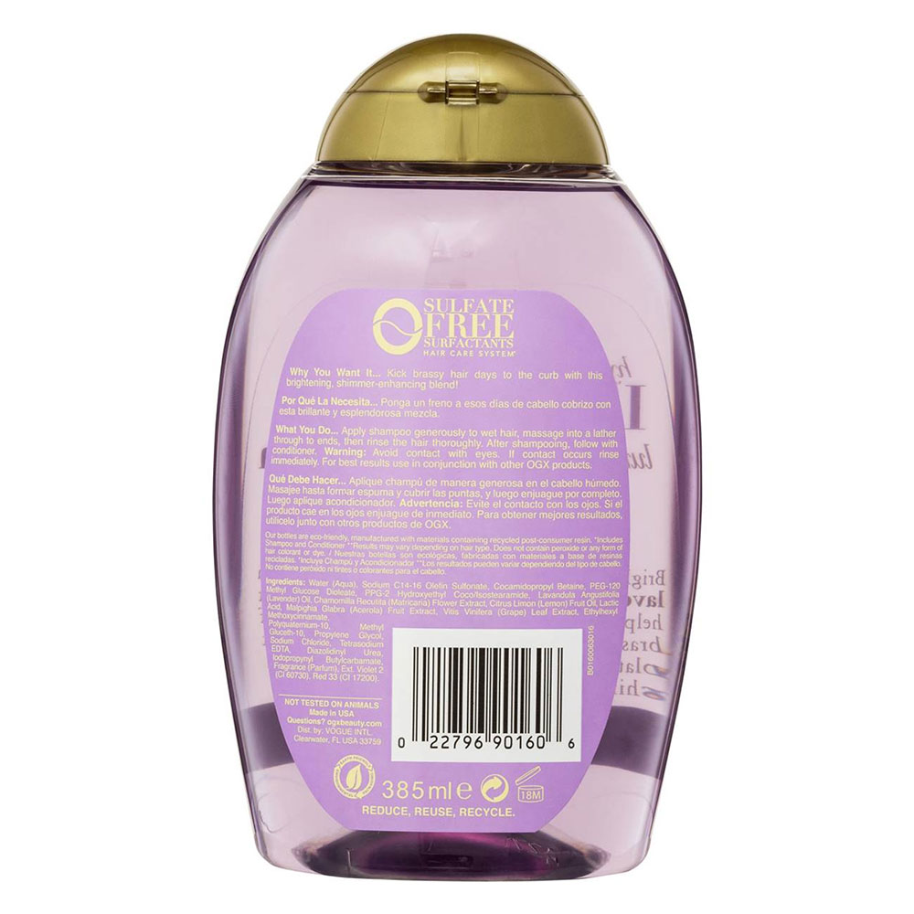 Ogx Lavender Luminescent Platinum Shampoo 385ml (2)