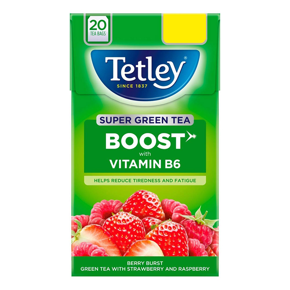 Tetley Super Green Tea Boost with Vitamin-C 20 Tea Bags