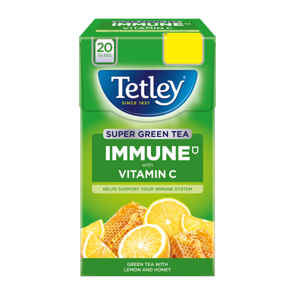 Tetley Super Green Tea Immune with Vitamin C 20 Tea Bags