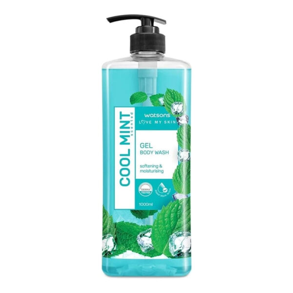 Watsons Cool Mint Scented Gel Body Wash 1000ml