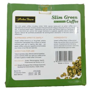 Wins Town Slim Green Coffee with Ganoderma