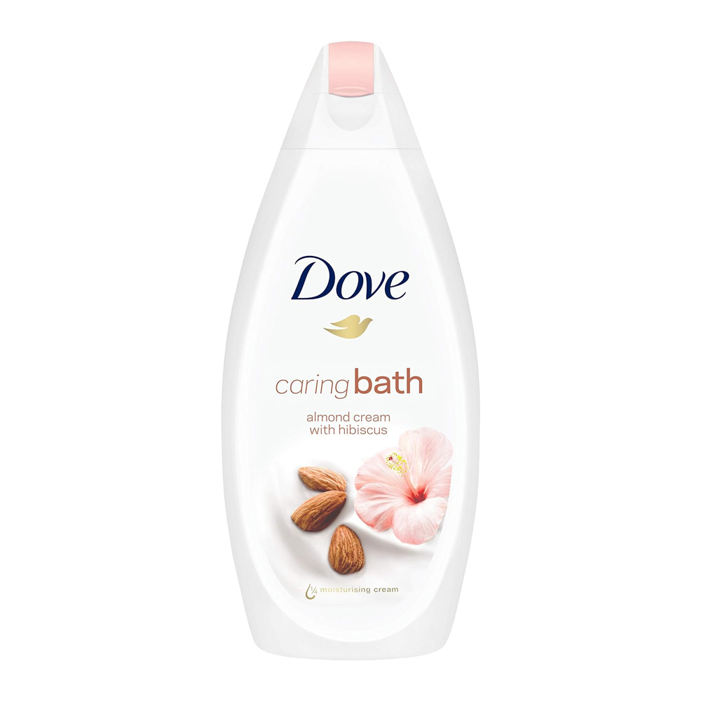 Dove Caring Bath Almond Cream with Hibiscus Moisturising Cream 500ml