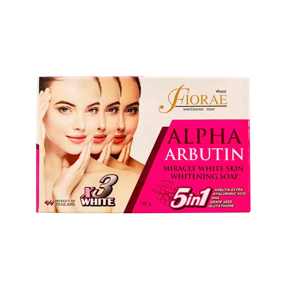 Fiorae Alpha Arbutin Miracle White Skin Whitening Soap 165g (1)