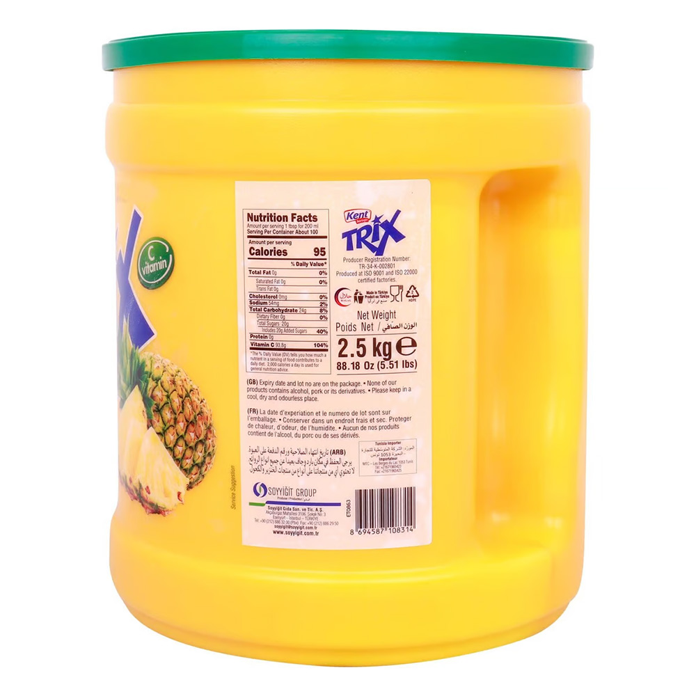Kent Trix Pineapple Flavoured Instant Powder Drink 2.5kg (2)