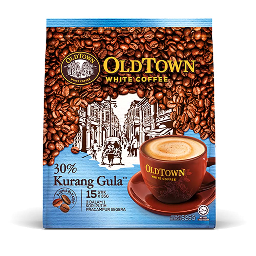 Old Town White Coffee 30% Less Sugar 525g (1)