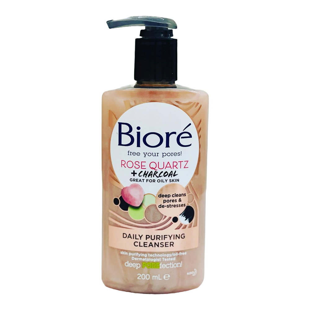 Biore Rose Quartz Purifying Cleanser 200ml | Sinin